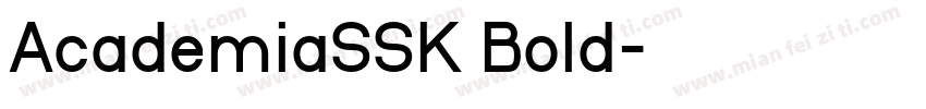 AcademiaSSK Bold字体转换